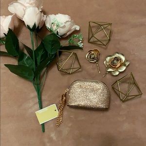 MK Key fob coin pouch in rose gold PRICE DROPPED